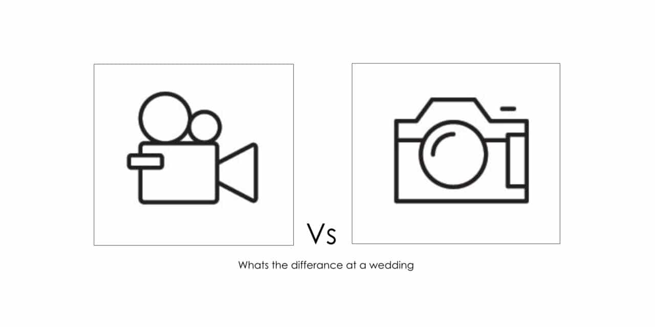 The difference between a photographer and videographer at a wedding
