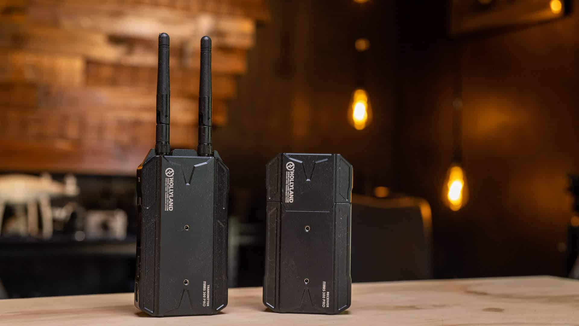 The Hollyland Mars 300 Pro Wireless HDMI is a compact transmitter and receiver system